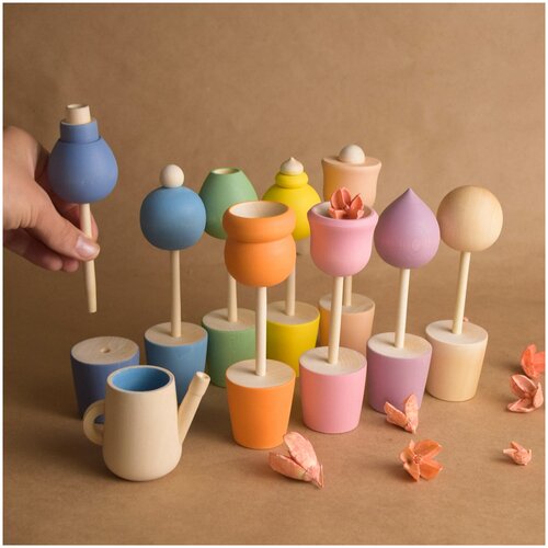 Деревянный Сортер по Цветам для Детей