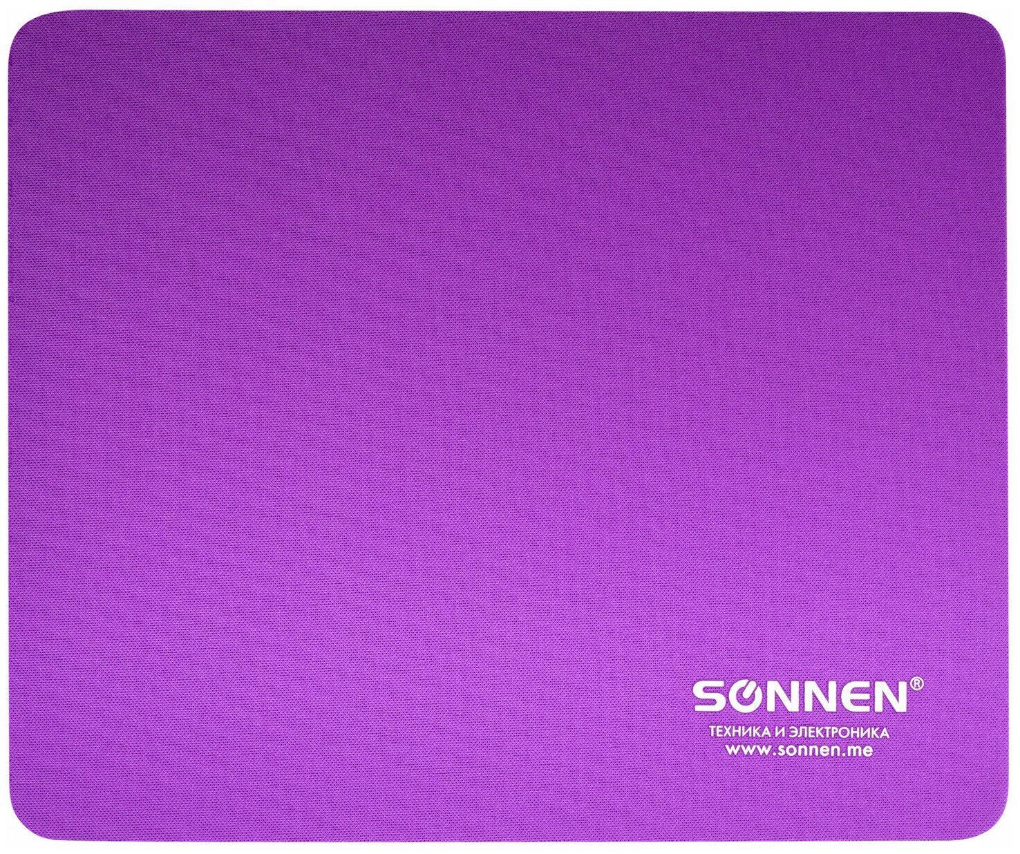 Коврик для мыши Sonnen Purple резина+ткань 22*18*0.3см - фото №2