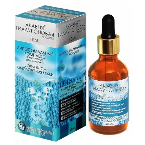 Акавия гиалуроновая кислота Липосомальный гель от морщин во флаконе 50 мл с пипеткой