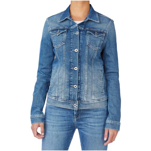 фото Куртка джинсовая женская, pepe jeans london, артикул: pl402011, цвет: синий (gv1), размер: xl