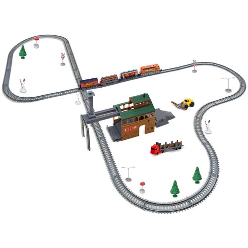 Baisiqi Игровой набор Power Train World, BSQ-2083, 60 дет., красный