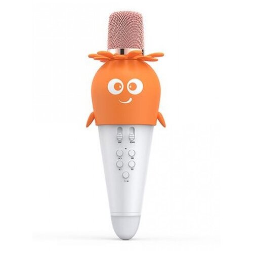 Микрофон колонка морковка оранжевый Караоке микрофон 189900₽