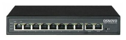 OSNOVO PoE коммутатор 8 x FE с поддержкой PoE IEEE 8023afat 2 x FE до 30W на порт суммарно до 120W