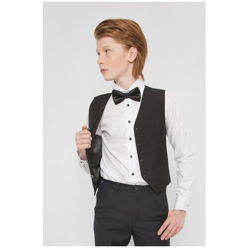 Жилет школьный для мальчика Шалуны 211059 темно-синий 30, 122