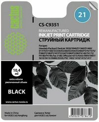 Струйный картридж Cactus CS-C9351 №21 черный (17мл) для HP DJ 3920/3940/D1360/D1460/D1470/D1560/D233