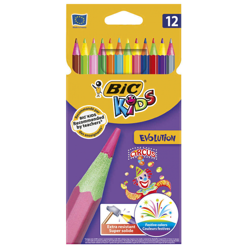 Набор цветных карандашей Bic Kids Evolution Circus, 12 шт