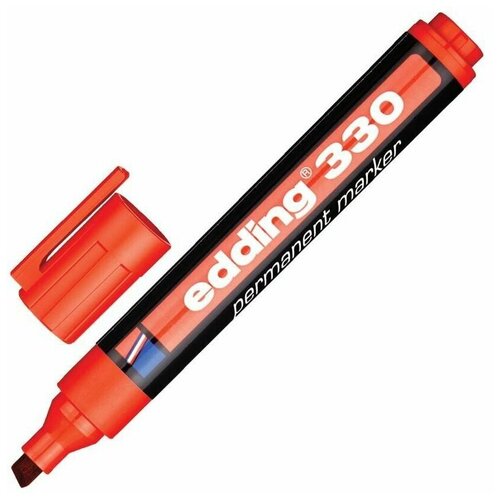 Маркер перманентный Edding E-330/2 красный (толщина линии 1-5 мм)
