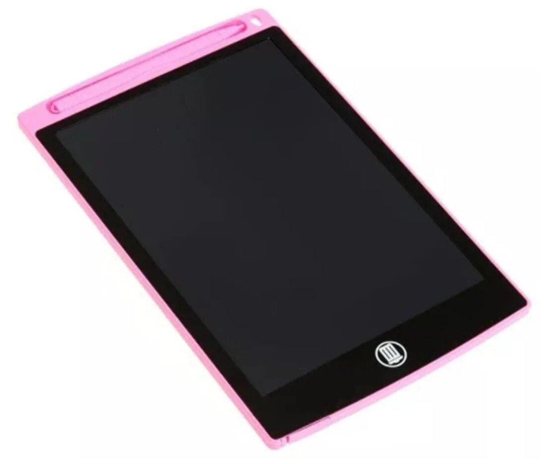 LCD планшет для рисования и заметок со стилусом 8,5"(14*22см), розовый