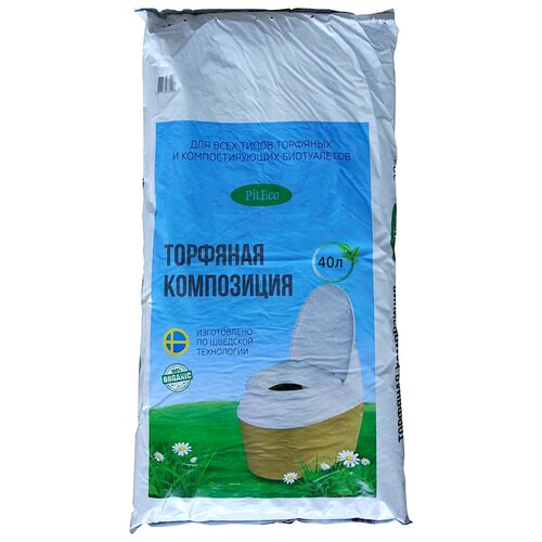Торфяная композиция Piteco для биотуалетов 40 л