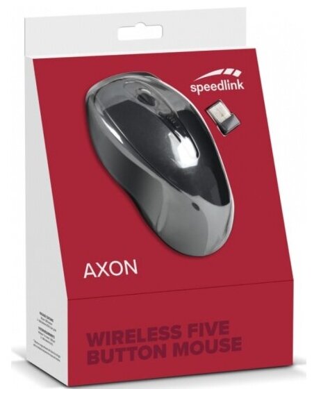 PC Мышь беспроводная Speedlink Axon Desktop Mouse black (SL-630004-BK)