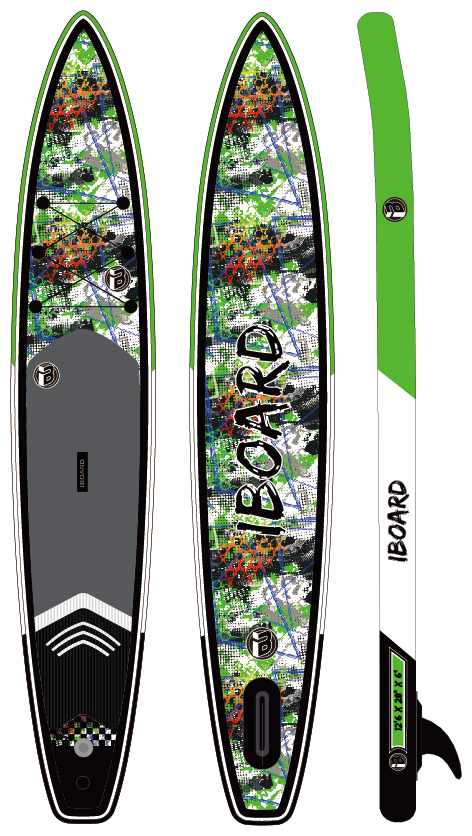 Сапборд iBoard sup 12'6x33" Green Flow № 3