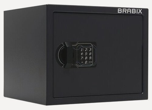 Изображение товара Сейф мебельный Brabix "SF-280EL", 280х350х300 мм, электронный замок, черный, 291149, S103BR212414