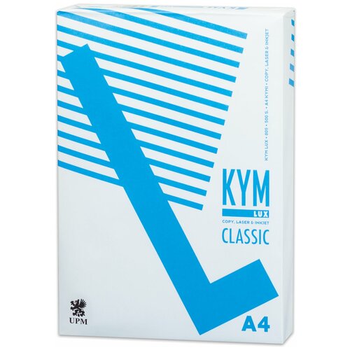 Бумага KYM Lux офисная, А4, 80 г, м2, 500 л, марка С, Classic, Финляндия, 150% CIE