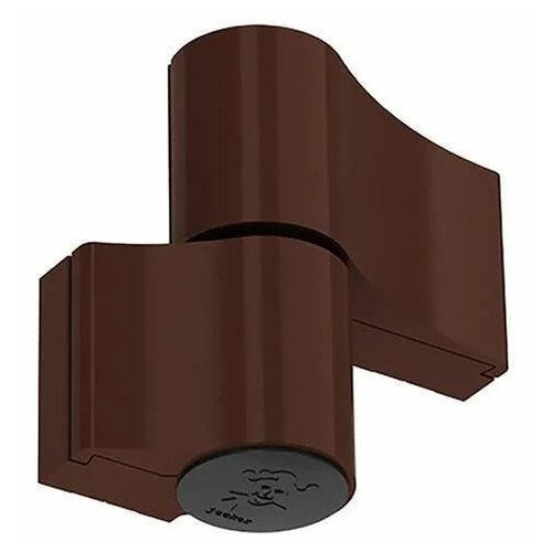 Петля дверная MEDOS Jocker-Alu, 67 мм, для алюминиевых дверей, 2-х секционная (коричневая)