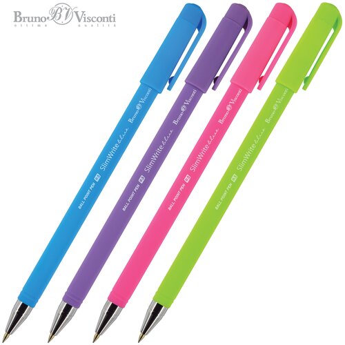 Ручкa BrunoVisconti, шариковая, 0.5 мм, синяя, SlimWrite. SPECIAL, Арт. 20-0007