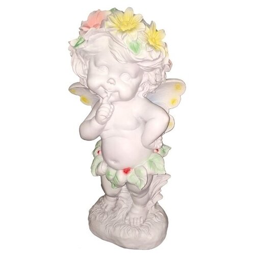 Фигура декоративная Ангел в цветах, 43см KSMR-626970/FP639