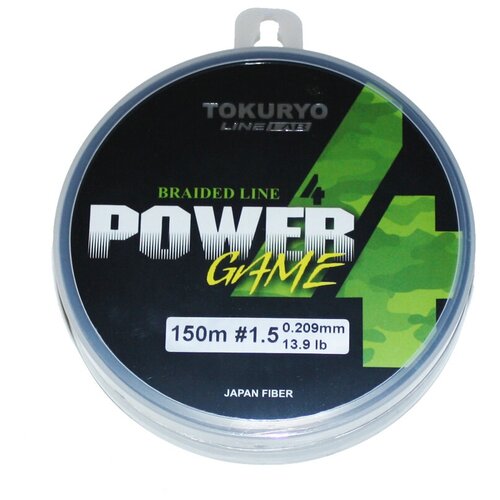 фото Tokuryo леска плетеная (шнур) tokuryo power game x4 yellow (pgx4y25 (150 м 0,27мм) )