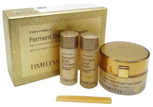 TONYMOLY Антивозрастной крем для кожи вокруг глаз с муцином улитки TIMELESS Ferment Snail Eye Cream