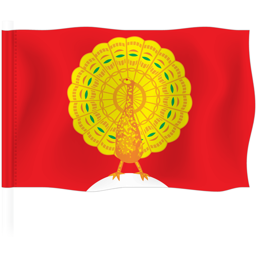Флаг Серпухова / Флаг города Серпухов / 90x135 см.