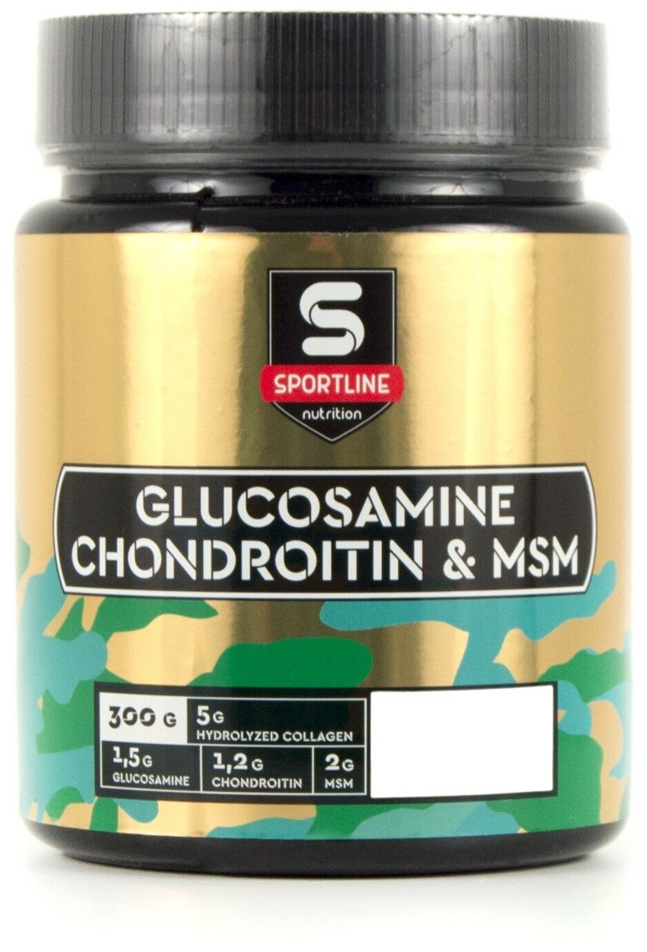 Глюкозамин-хондроитин концентрат SportLine Nutrition Glucosamine & Chondroitin & MSM Powder 300g (Тропик)