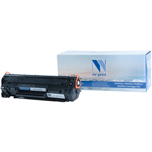 Картридж NV Print NV-CB435A/CB436A/CE285A/CE278A/NV-725 для HP и Canon, 2000 стр, черный nv print картридж лазерный nv print nv ce285a cb435a 436a 725 для hp canon laserjet i sensys ресурс 2000 стр nv 435a 436a 28