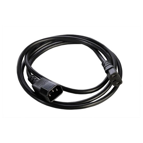 Шнур (кабель) питания с заземлением IEC 60320 C13/IEC 60320 C14, 10А/250В (3x1,0), длина 1,8 м.