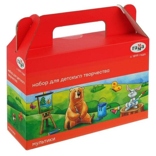 фото Набор для детского творчества гамма мультики, 6 предметов, в подарочной коробке гамма 5220810 . yandex market