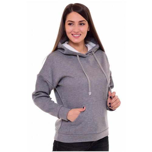 фото Толстовки зефиртекс толстовка женская 6-177б (темно-серый) (54, темно-серый)
