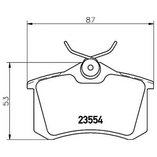 Hella1 HELLA Колодки тормозные hella 8db355018111