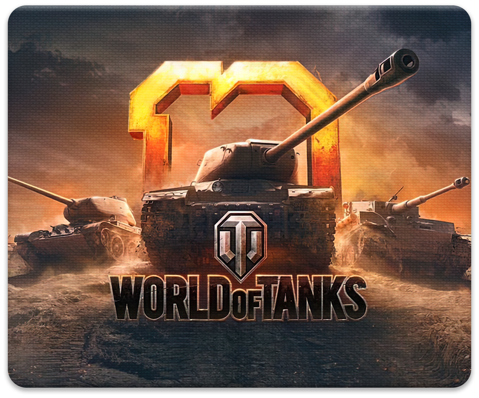 Коврик для мыши игровой в подарок World of Tanks Танки