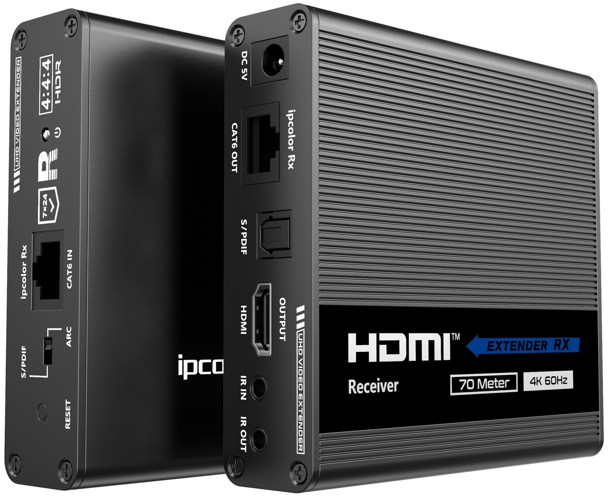 Удлинитель по витой паре HDMI до 70 метров, 4K, HDMI 2.0. HDCP 2.2, CAT6/6А/7 Lenkeng LKV676Cascade