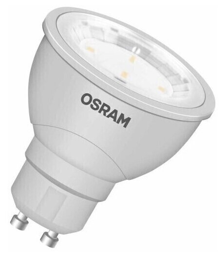 Лампочка светодиодная OSRAM Софит PAR16 GU10 4Вт 220В 370Лм 6500К Холодный белый, упаковка 10шт - фотография № 3