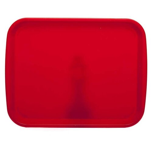 Поднос прямоугольный 470х365 мм цв.красный