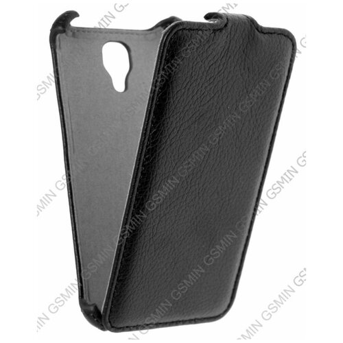 Кожаный чехол для LG F70 D315K Armor Case (Чёрный)