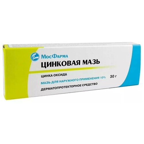 Цинковая мазь д/нар. прим., 10%, 30 г, 1 шт.