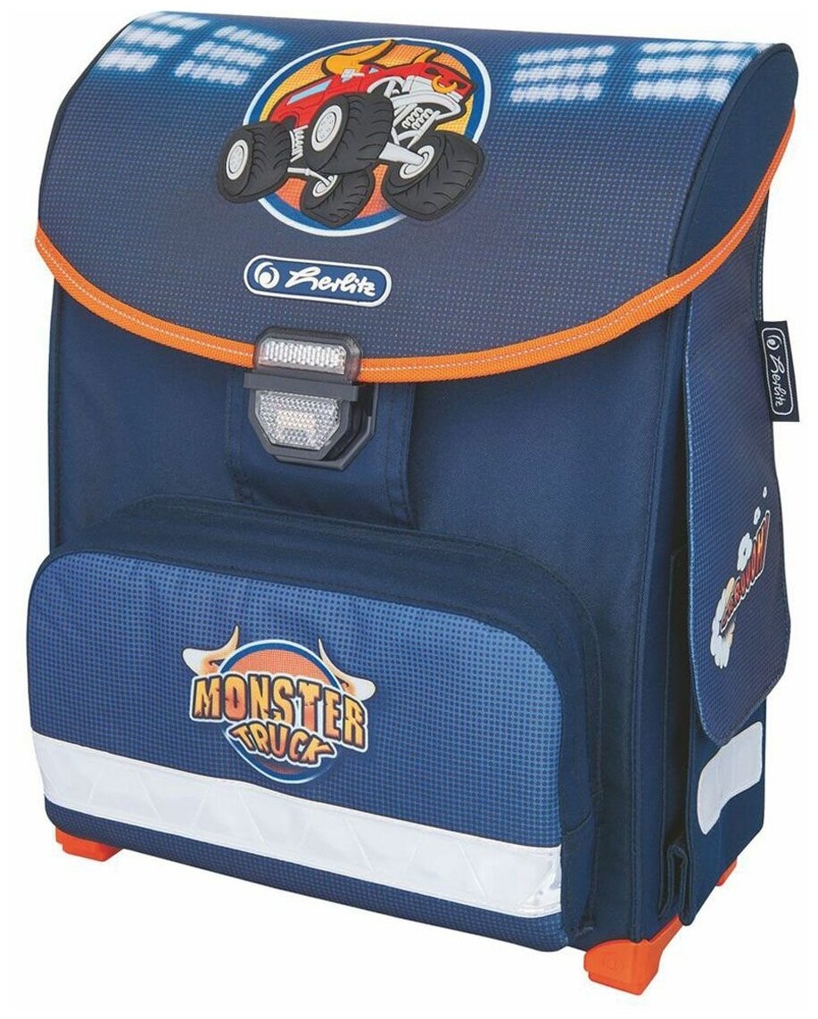 Ранец Herlitz, Smart Monster truck синий - фото №7