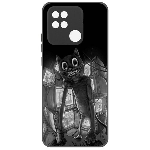 Чехол для телефона / накладка Krutoff Софт Кейс/ Хагги-Вагги/ Хаги Ваги - Картун Кэт для Xiaomi Redmi 10A черный чехол накладка krutoff soft case хаги ваги картун дог для xiaomi poco m5s черный