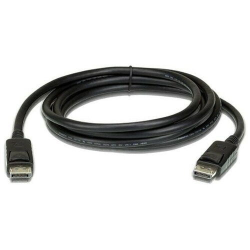 Кабель DisplayPort - DisplayPort, 3м, ATEN (2L-7D03DP) aten 2l1701 кабель последовательной связи черный 1 8 m db 25 2l 1701