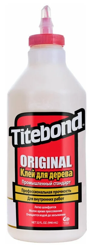 Titebond Original WOOD GLUE Столярный клей (тюбик, 946 мл)