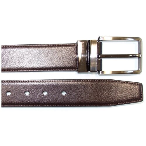 фото Ремень двусторонний 4 см alon z401002 черн тисн/коричневый