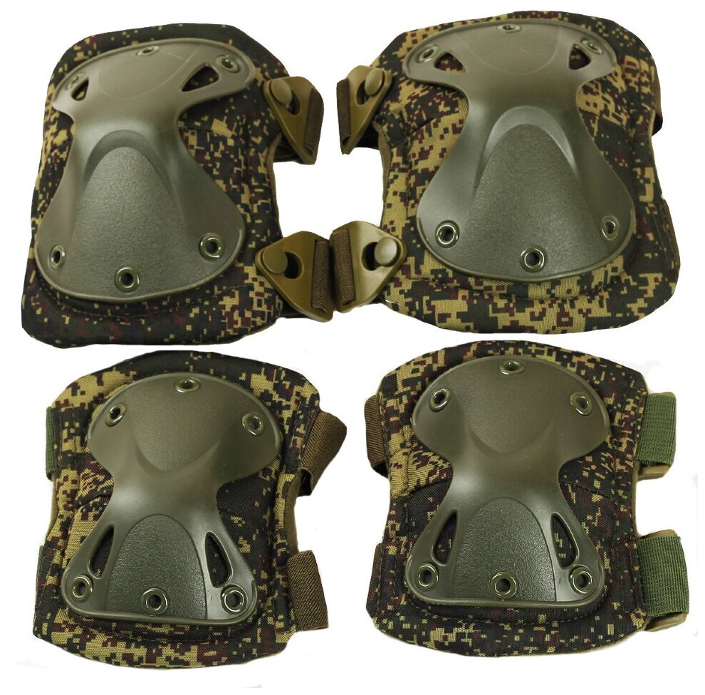 Комплект защитный налокотники/наколенники (цифра)