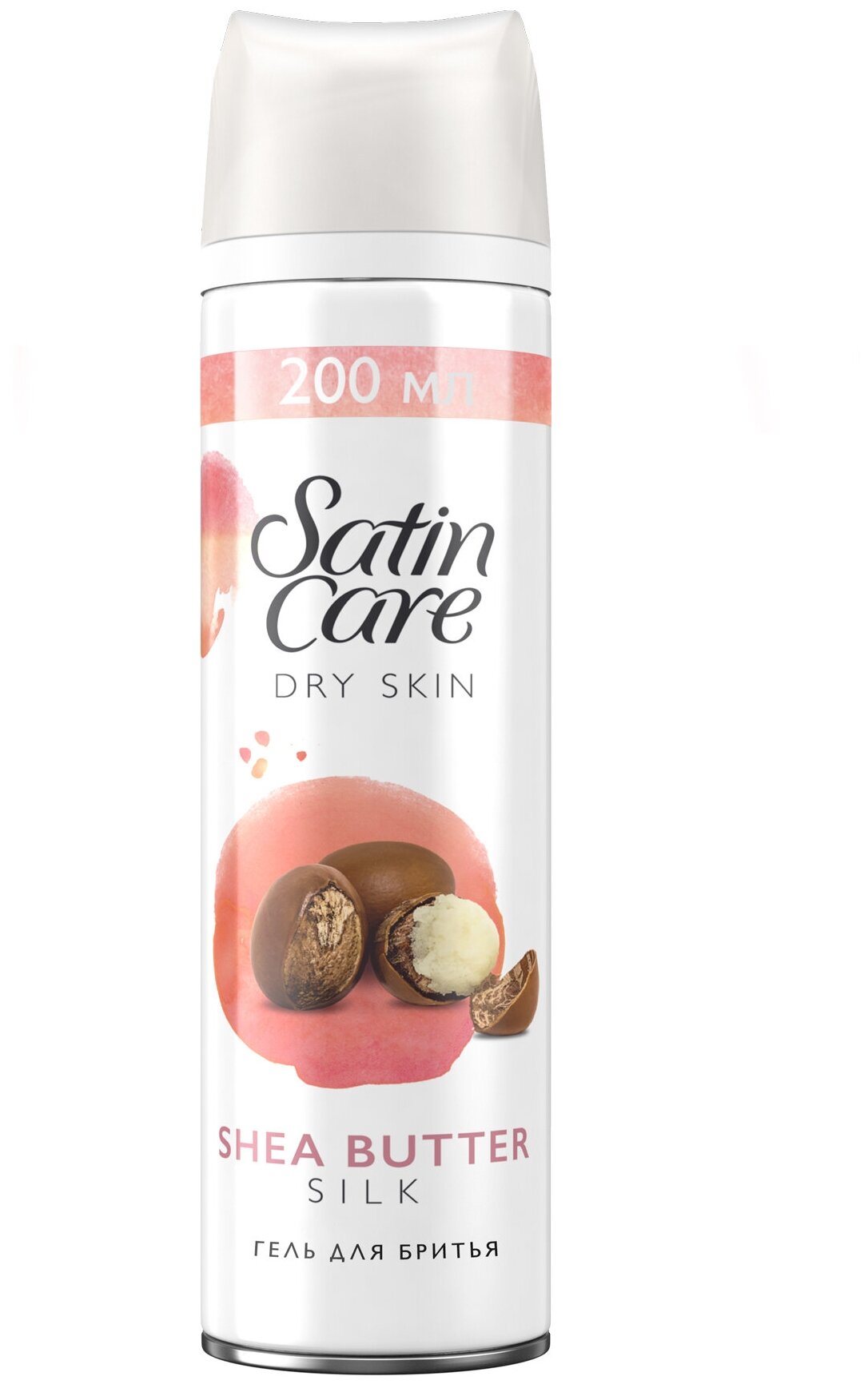 Гель для бритья Satin Care для сухой кожи Shea Butter Silk, 200 мл