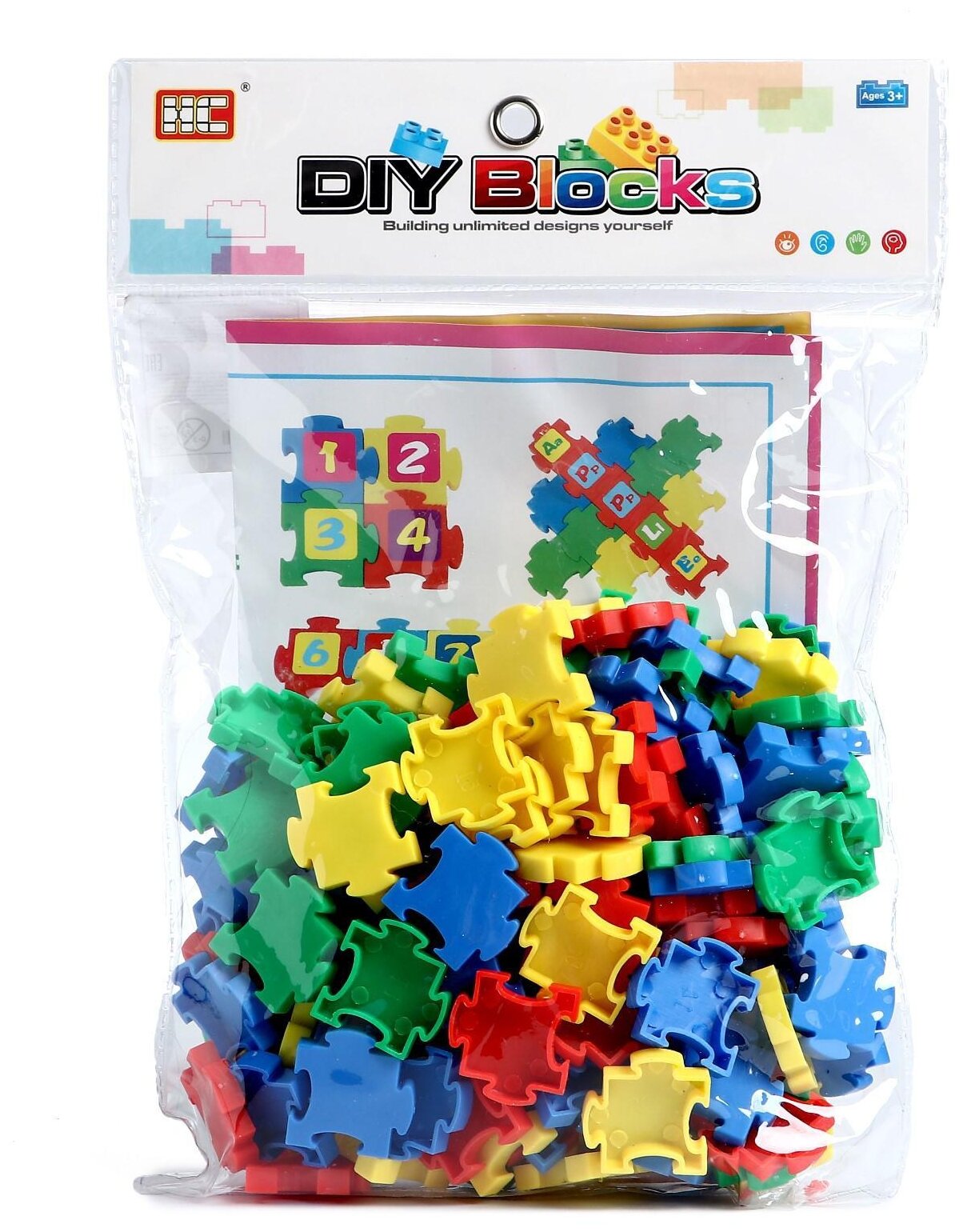 Пазл HC-Toys DIY Blocks Обучающие пазлы 5235768, 138 дет., разноцветный