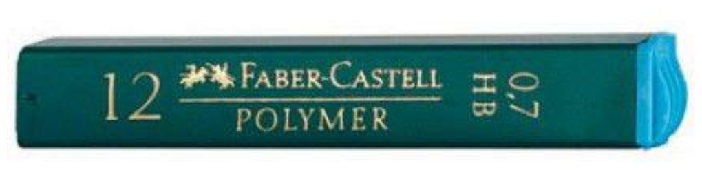 Грифели запасные HB, полимерный, 0,7, 12 штук (521700) Faber-Castell - фото №4