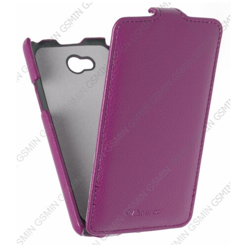 Кожаный чехол для LG L80 Armor Case Full (Фиолетовый)