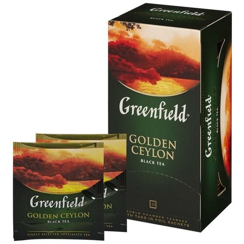 Чай Greenfield Golden Ceylon черный фольгир.25пак/уп 0352-10