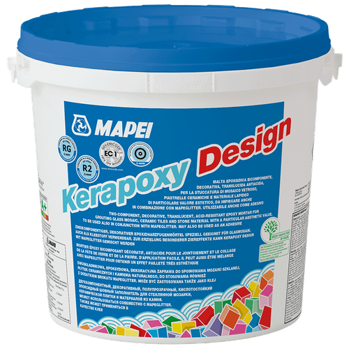 Mapei Kerapoxy Design 165 Красная вишня, затирка для швов плитки, 3 кг