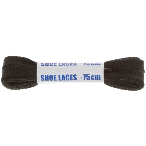 Шнурки черные плоские Woly Sport, 75 см