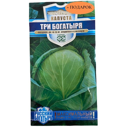 Капуста б/к Три богатыря 0,5г семена капуста б к три богатыря 0 5 г для квашения