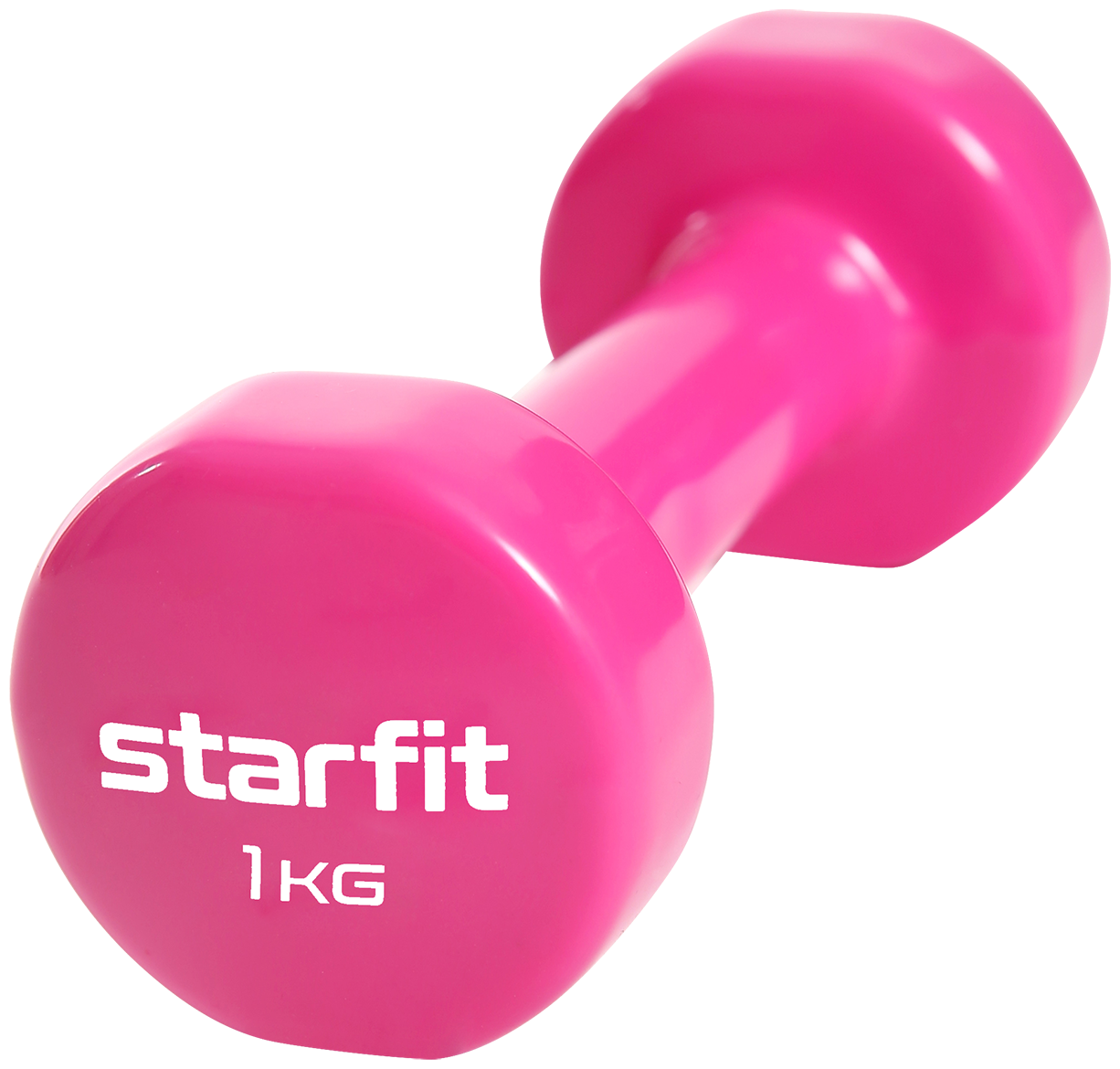 Гантель виниловая Starfit Db-101 1 кг, розовый